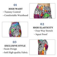 Load image into Gallery viewer, Fitness Training Gym Leggings Colorful Animal Print Symbiosis Pants
