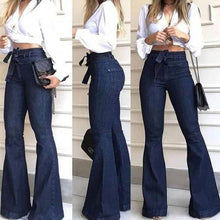 Load image into Gallery viewer, Flare Jeans Pants Vintage Denim Ladies Jeans Fashion Stretch Pocket