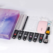Load image into Gallery viewer, Acrylic gel Sets with uv lamp slip solution base coat top coat 32