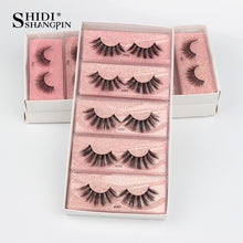 Load image into Gallery viewer, SHIDISHANGPIN Eyelashes Wholesale 3D Mink Lashes Natural False