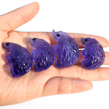 Load image into Gallery viewer, Natural Indigo Fluorite Quartz Animal Ornament Crystal Hedgehog For