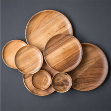 Load image into Gallery viewer, Assiette en bois I Acacia
