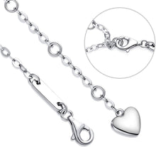 Load image into Gallery viewer, White Elements Infinite Pendant Chain Bracelet in 14K White Gold