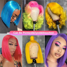 Load image into Gallery viewer, 613 Transparent Lace Frontal Closure Wig Honey Blonde 613 Straight