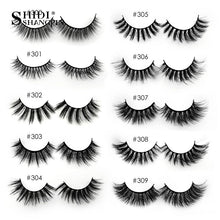 Load image into Gallery viewer, SHIDISHANGPIN Eyelashes Wholesale 3D Mink Lashes Natural False