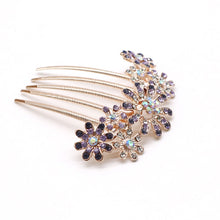 Load image into Gallery viewer, Hair Accessories Hairpins Beautiful Crystal Rhinestone Petal Comb