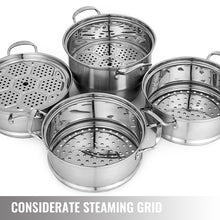 Load image into Gallery viewer, VEVOR 5 Layer Food Steamer 28cm 30cm Stainless Steel Stock Pot for