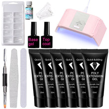 Load image into Gallery viewer, Acrylic gel Sets with uv lamp slip solution base coat top coat 32
