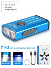 Load image into Gallery viewer, Trustfire Minix Mini EDC Flashlight Kechain 320LM 365nm Uv Lamp Red