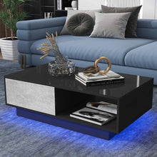 Load image into Gallery viewer, High Gloss Coffee Tables RGB LED End Table Nordic Modern Side Table