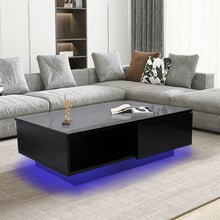 Load image into Gallery viewer, High Gloss Coffee Tables RGB LED End Table Nordic Modern Side Table