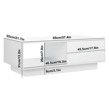 Load image into Gallery viewer, High Gloss Coffee Tables RGB LED End Table Nordic Modern Side Table