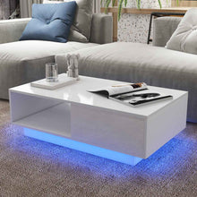 Load image into Gallery viewer, High Gloss Coffee Tables RGB LED End Table Nordic Modern Side Table