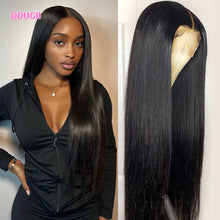 Load image into Gallery viewer, Human Hair Lace Frontal Wigs Straight 13x4 Pre Plucked Lace Front Wigs