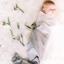 Load image into Gallery viewer, Grey Stone - Organic Swaddle Blanket