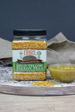 Load image into Gallery viewer, Indian Split Yellow Pigeon Peas - Protein & Fiber Rich Toor Dal Jar