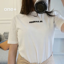 Load image into Gallery viewer, JIL SANDER Men Women Letter Printed Short Sleeve T shirt Fashion