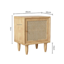 Load image into Gallery viewer, Japanese Style Solid Wood Bedside Table for Bedroom Furniture Simple