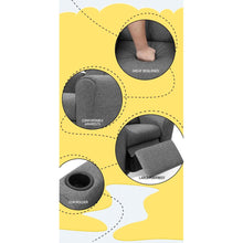 Load image into Gallery viewer, Keezi Kids Recliner Chair Grey Linen Soft Sofa Lounge Couch Children