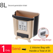 Load image into Gallery viewer, Kitchen Wall mounted Folding Trash Can Household Cabinet Hanging