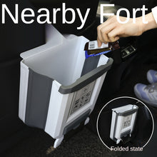 Load image into Gallery viewer, Kitchen Wall mounted Folding Trash Can Household Cabinet Hanging