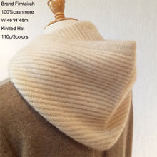 Load image into Gallery viewer, Knitted cashmere hat Women Winter Autumn Unisex 2019 Warm fashion