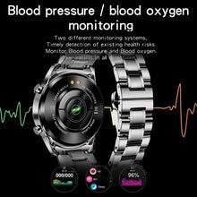 Load image into Gallery viewer, LIGE 2022 Full Circle Touch Screen Steel Band Luxury Bluetooth Call