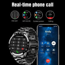 Load image into Gallery viewer, LIGE 2022 Full Circle Touch Screen Steel Band Luxury Bluetooth Call