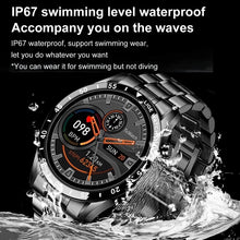 Load image into Gallery viewer, LIGE 2022 Full Circle Touch Screen Steel Band Luxury Bluetooth Call
