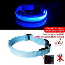 Load image into Gallery viewer, Led Dog Collar Light Anti lost Collar For Dogs Puppies Night Luminous