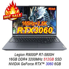 Load image into Gallery viewer, Lenovo Legion 5 Pro R9000p E-sports Gaming Laptop R7-5800h Geforce