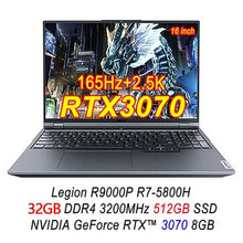 Load image into Gallery viewer, Lenovo Legion 5 Pro R9000p E-sports Gaming Laptop R7-5800h Geforce