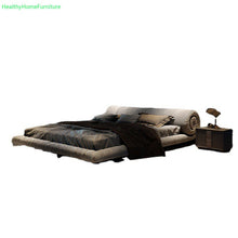 Load image into Gallery viewer, Luxury Japanese Leathaire Bed with Latex Mattress Modern Soft Bed