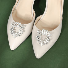 Load image into Gallery viewer, Miallo Fashion Women Shoe Buckle Crystal Silver Color Bridal Wedding