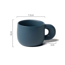 Load image into Gallery viewer, Modern Personalized Ceramic Mugs With Thick Handle Simple Breakfast