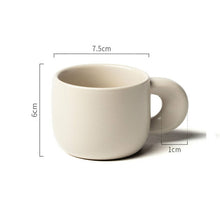 Load image into Gallery viewer, Modern Personalized Ceramic Mugs With Thick Handle Simple Breakfast