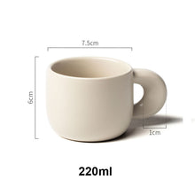 Load image into Gallery viewer, Modern Personalized Ceramic Mugs With Thick Handle Simple Breakfast