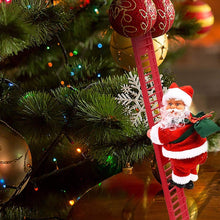 Load image into Gallery viewer, New Christmas Ornaments Gift Electric Climbing Ladder Santa Claus Doll