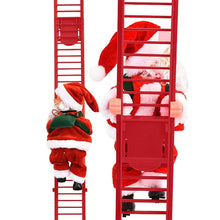 Load image into Gallery viewer, New Christmas Ornaments Gift Electric Climbing Ladder Santa Claus Doll