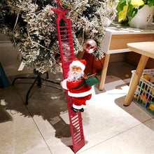 Load image into Gallery viewer, New Christmas Ornaments Gift Electric Climbing Ladder Santa Claus Doll