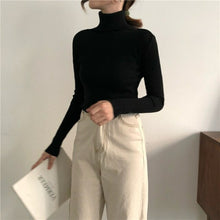 Load image into Gallery viewer, New Women Turtleneck Sweaters Autumn Winter Korean Slim Pullover Women