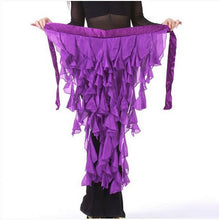 Load image into Gallery viewer, New Style Belly Dance Costumes Chiffon Tassel Belly Dance Hip Scarf