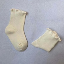 Load image into Gallery viewer, Newborn Baby Socks Ruffled Solid Ankle Socks Toddler Infant Cotton