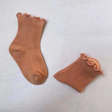 Load image into Gallery viewer, Newborn Baby Socks Ruffled Solid Ankle Socks Toddler Infant Cotton