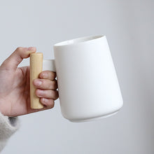 Load image into Gallery viewer, Long Coffee Mug with Wooden Handle