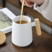 Load image into Gallery viewer, Long Coffee Mug with Wooden Handle