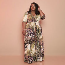 Load image into Gallery viewer, New Printing Tight Fashion Casual Long Dress