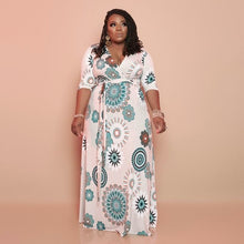 Load image into Gallery viewer, New Printing Tight Fashion Casual Long Dress