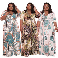 Load image into Gallery viewer, New Printing Tight Fashion Casual Long Dress