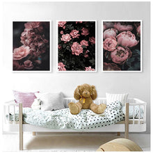 Load image into Gallery viewer, Peony Rose Flower Canvas Nordic Poster Botanical Scandinavian Style